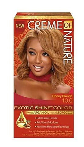 CREME OF NATURE - EXOTIC SHINE COLOUR HONEY BLONDE 10.0 1 KIT