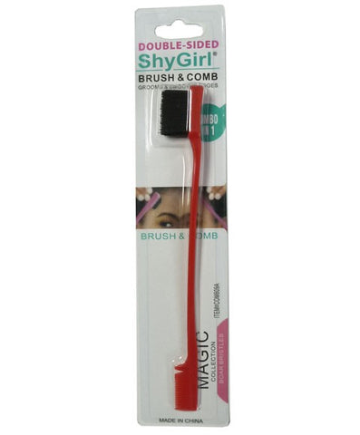 MAGIC COLLECTION - DOUBLE SIDED SHY GIRL BRUSH AND COMB EDGE02