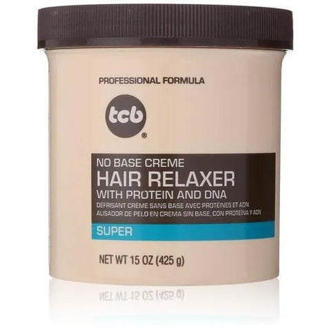 TCB No Base Creme Hair Relaxer  Super  425g