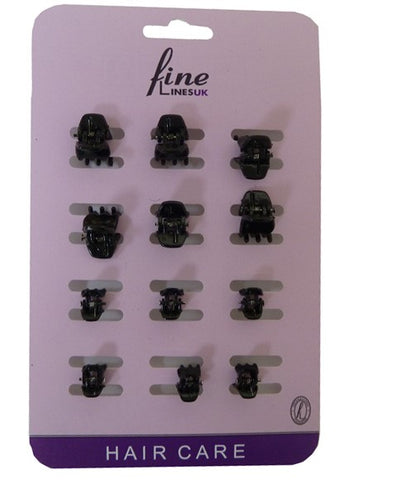 FINE LINES - MINI CLAW CLIPS 6202 ASSORTED
