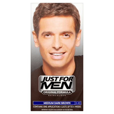 JUST FOR MEN - H40 Hair Colour Natural Medium Dark Brown Kit