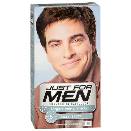 JUST FOR MEN - H50 Hair Colour Natural Darkest Brown Kit