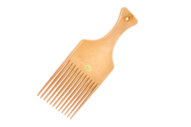 MAGIC COLLECTION - WOODEN FINISH AFRO PIK COMB