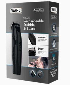 Wahl Groom Ease Rechargable Stubble & Beard 9 Piece Kit
