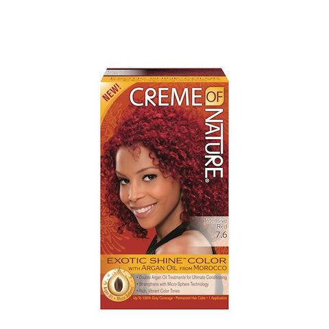 CREME OF NATURE - LADIES GEL COLOUR WITH ARGAN OIL 7.6 INTENSIVE RED 1 KIT