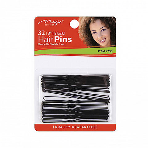 MAGIC COLLECTION - 32PCS HAIR PINS WITH BALL TIP 733
