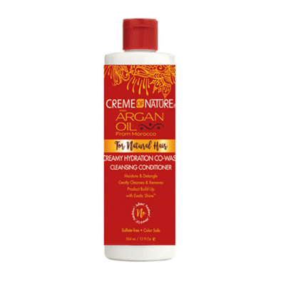 CREME OF NATURE - ARGAN OIL CREAMY HYDRATION CO-WASH CLEANSING CONDITIONER  354ML