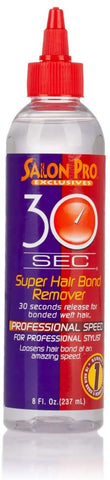 SALON PRO 30 SEC SUPER HAIR BOND REMOVER 237ml
