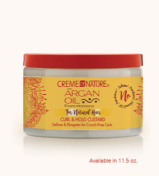 CREME OF NATURE - ARGAN OIL FROM MOROCCO CURL AND HOLD CUSTARD 326G
