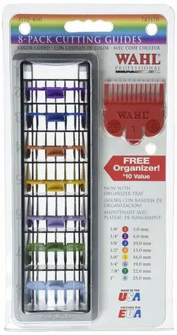 Wahl Colour Coded Hair Cutting Guides  8 Packs