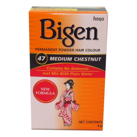 BIGEN - HAIR COLOUR 47 MEDIUM CHESTNUT 6G