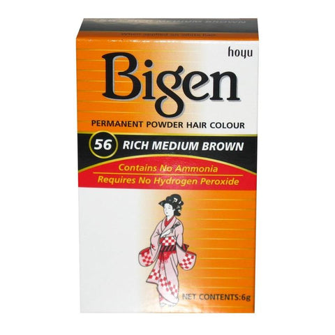 BIGEN - HAIR COLOUR 56 RICH MEDIUM BROWN 6G