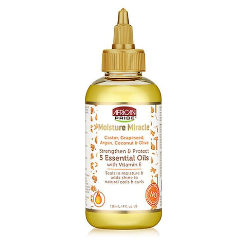 AFRICAN PRIDE MOISTURE MIRACLE 5 ESSENTIAL OILS  118ml