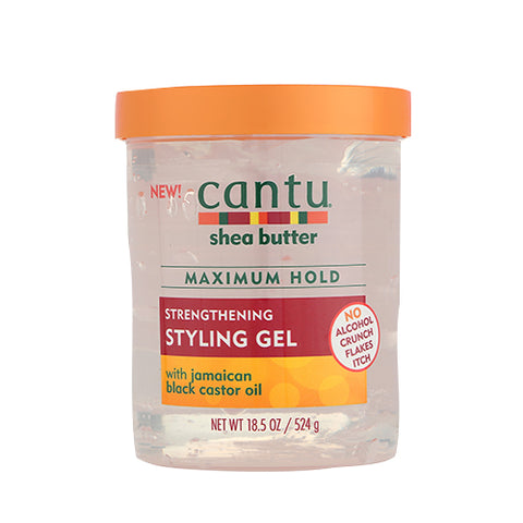 CANTU - STRENGTHENING STYLING GEL WITH JAMAICAN BLACK CASTOR OIL 524G