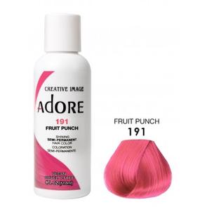ADORE: SEMI PERMANENT HAIR COLOR DYE – FRUIT PUNCH 191 118ML