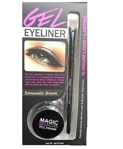 MAGIC COLLECTION - GEL EYE LINER 12 HOUR LONG LASTING ROMANTIC BROWN