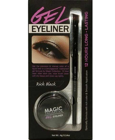 MAGIC COLLECTION - GEL EYE LINER 12 HOUR LONG LASTING RICH BLACK