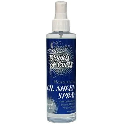 World Of Curls Oil Sheen Spray Regular Hair  237ml