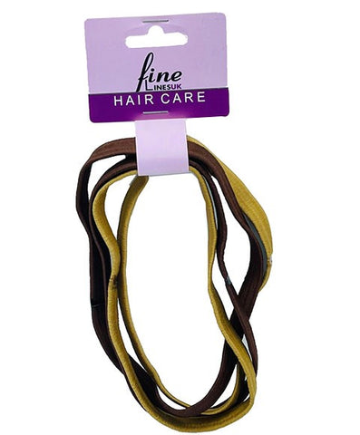 FINE LINES - HEADBAND AND PONYTAIL HOLDER BROWN N BEIGE