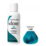 ADORE: SEMI PERMANENT HAIR COLOR DYE – EMERALD 168 118ML