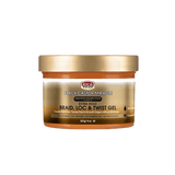 AFRICAN PRIDE BLACK CASTOR MIRACLE EXTRA HOLD BRAID, LOC, & TWIST GEL 226G