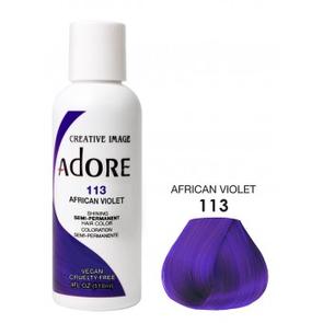 ADORE: SEMI PERMANENT HAIR COLOR DYE – AFRICAN VIOLET 113 118ML