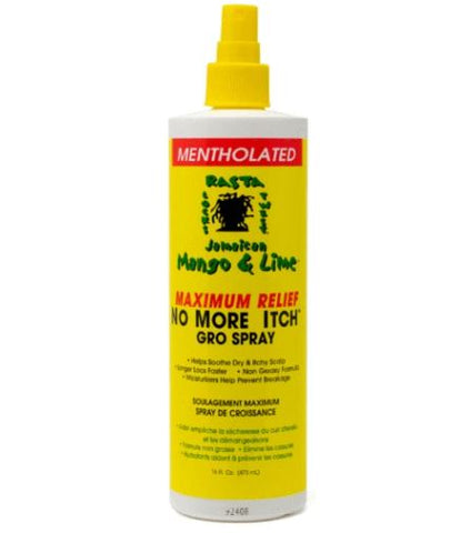 JAMAICAN MANGO & LIME MAXIMUM RELIEF NO MORE ITCH GRO SPRAY MENTHOLATED 473ML