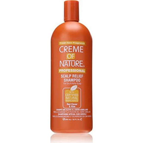 CREME OF NATURE - SCALP RELIEF RED CLOVER & ALOE SHAMPOO  FOR DRY HAIR 946ML