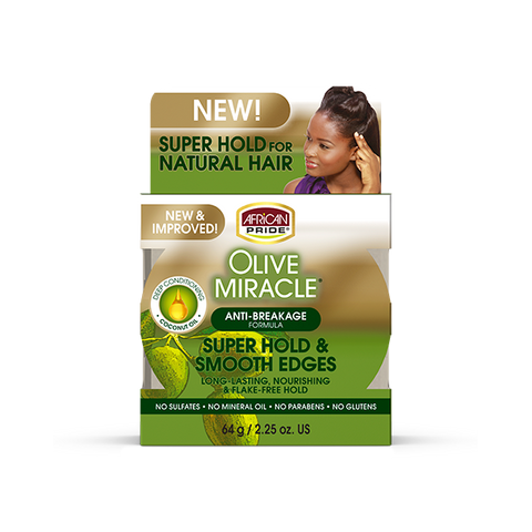 AFRICAN PRIDE - OLIVE MIRACLE SILKY SMOOTH EDGES  64G