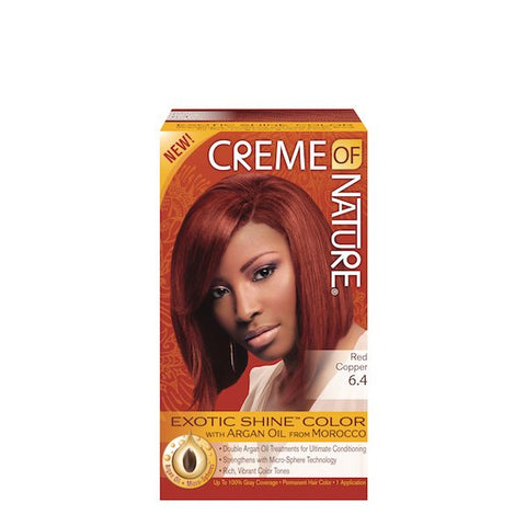 CREME OF NATURE - LADIES GEL COLOUR WITH ARGAN OIL 6.4 RED COPPER 1 KIT
