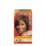 CREME OF NATURE - LADIES GEL COLOUR WITH ARGAN OIL 7.3 MEDIUM WARM BROWN 1 KIT