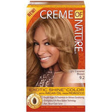 CREME OF NATURE - LADIES GEL COLOUR WITH ARGAN OIL 9.2 LIGHT CARAMEL BROWN 1 KIT