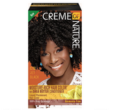 CREME OF NATURE - SHEA BUTTER LIQUID HAIR COLOR C10 JET BLACK 1 KIT