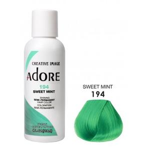 ADORE: SEMI PERMANENT HAIR COLOR DYE –SWEET MINT 194 118ML