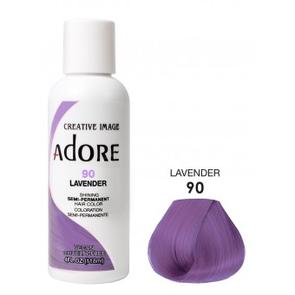 ADORE: SEMI PERMANENT HAIR COLOR DYE – LAVENDER 90 118ML