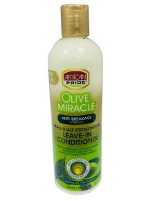 AFRICAN PRIDE - OLIVE MIRACLE ANTI-BREAKAGE LEAVE-IN CONDITIONER  355m;