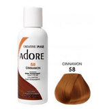 ADORE: SEMI PERMANENT HAIR COLOR DYE – CINNAMON 58 118ML