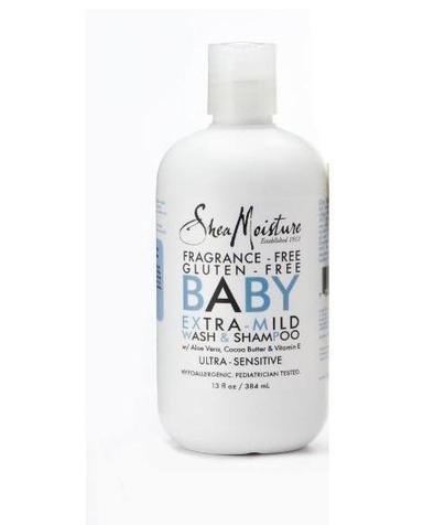 SHEA MOISTURE ULTRA SENSITIVE BABY EXTRA MILD WASH AND SHAMPOO  384ML