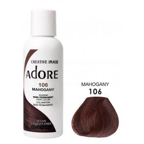 ADORE: SEMI PERMANENT HAIR COLOR DYE – MAHOGANY 106 118ML