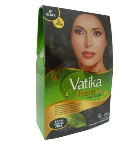 VATIKA HENNA HAIR COLOUR JET BLACK 60G