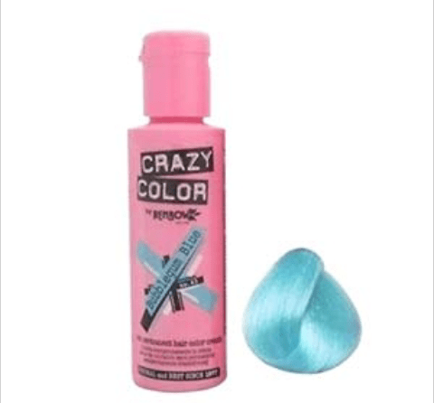 CRAZY COLOURS BUBBLEGUM BLUE  100ML