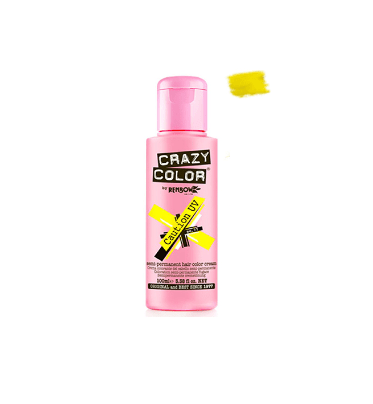 CRAZY COLOURS NEON YELLOW CAUTION 100ML