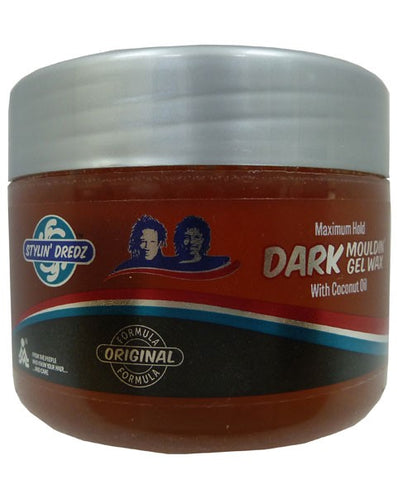STYLIN DREDZ MAXIMUM HOLD DARK MOULDIN GEL WAX WITH COCONUT OIL 250ML