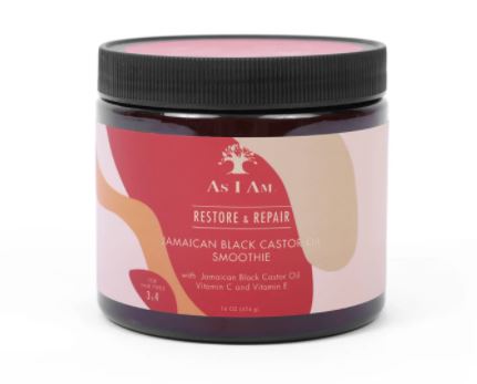 AS I AM  RESTORE & REPAIR  JAMAICAN BLACK CASTOR OIL SMOOTHIE 454G