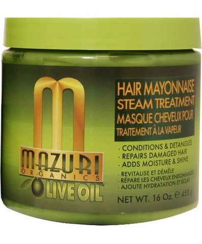 Mazuri Organics Olive Oil Hair Mayonnaise Steam Treatment 455g