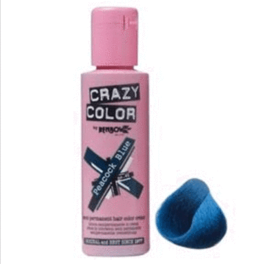 CRAZY COLOURS PEACOCK BLUE 100ML