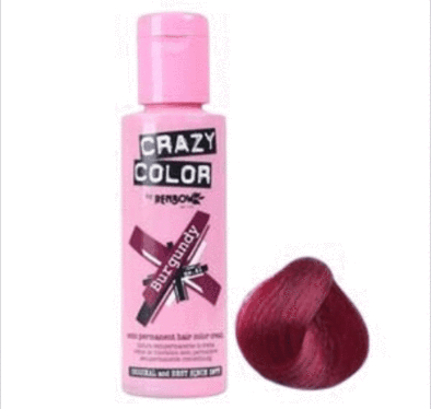 CRAZY COLOURS BURGUNDY 100ML