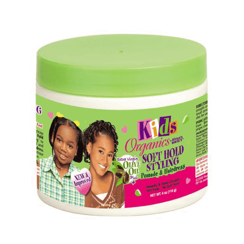 AFRICAS BEST - KIDS ORGANICS SOFT HOLD STYLING POMADE & HAIRDRESS 114G