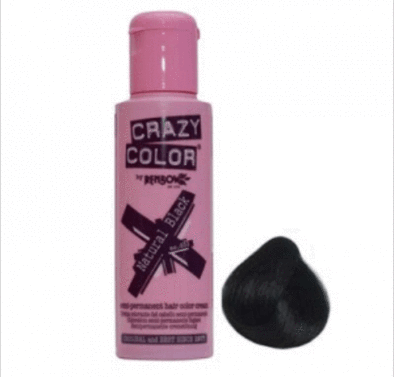 CRAZY COLOURS NATURAL BLACK 100ML