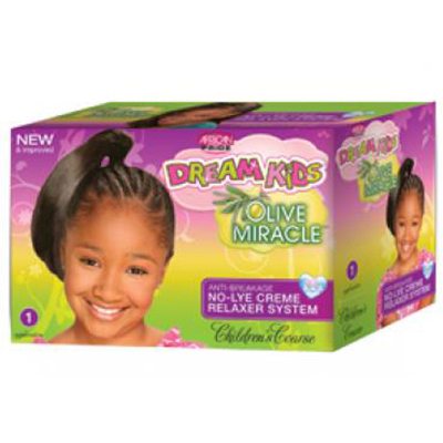 AFRICAN PRIDE - DREAM KIDS OLIVE MIRACLE  RELAXERS COARSE KIT